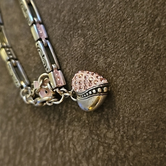 BRIGHTON Silver Plated Power of the Pink Breast Cancer Awareness Bracelet - Picture 6 of 10